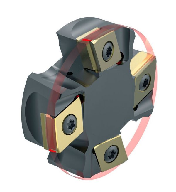 Mapal indexable inserts with arc shaped land
